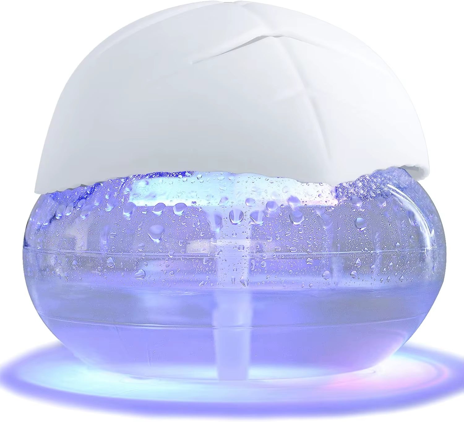 Water-Based Purifier Air Washer, Air Revitalizer & Freshener, Air Fresher with 7 LED Color Changing Light for Rooms (Black)