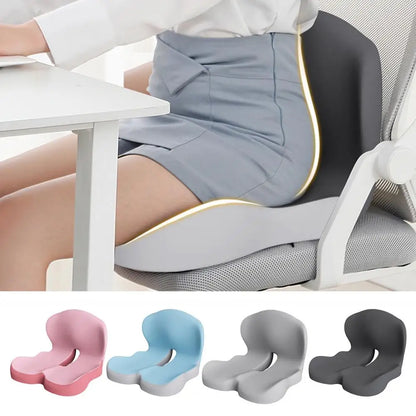 L-Shaped Seat Cushion Ergonomic Memory Foam Seat Cushion with Lumbar Support for Tailbone Pain Relief L-Shaped Back for Office
